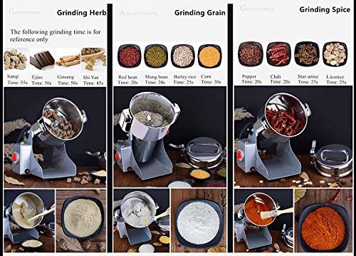 Electric Grain Grinder Mill High-speed Spice Herb Mill Commercial