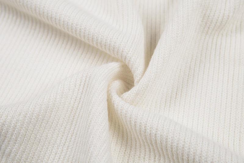 Sexy Off Shoulder Slash Neck Long Sleeve Button Knitted Tops