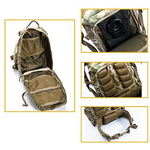 MT Military Tactical Pack,24 Hours Molle Rucksack,Adventure Backpack