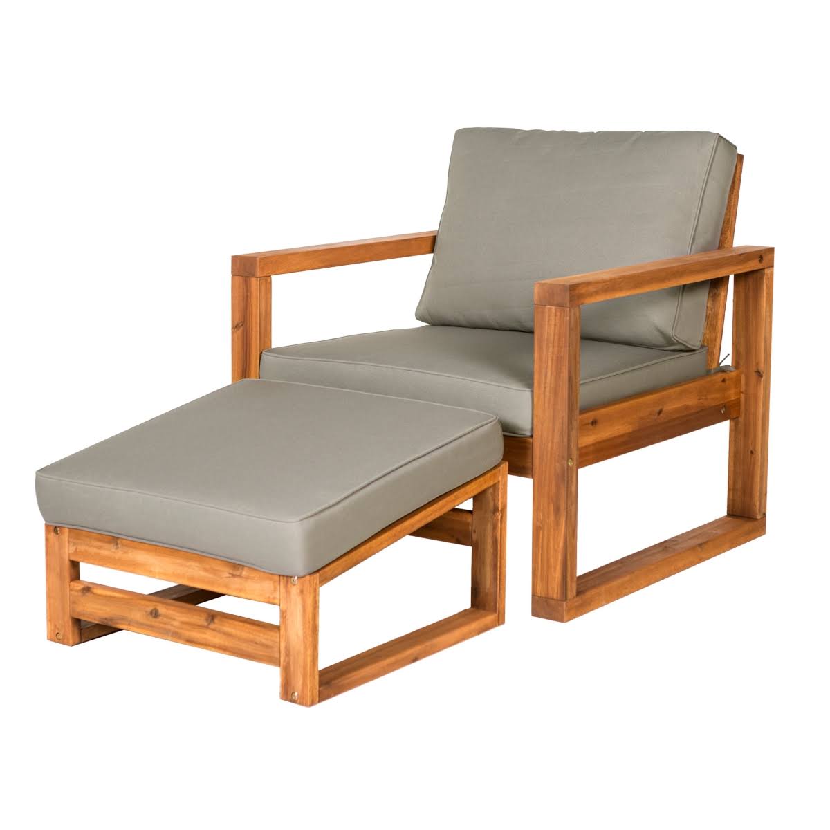 Sparrow Wren Westport Outdoor Patio Chair Ottoman - Brown