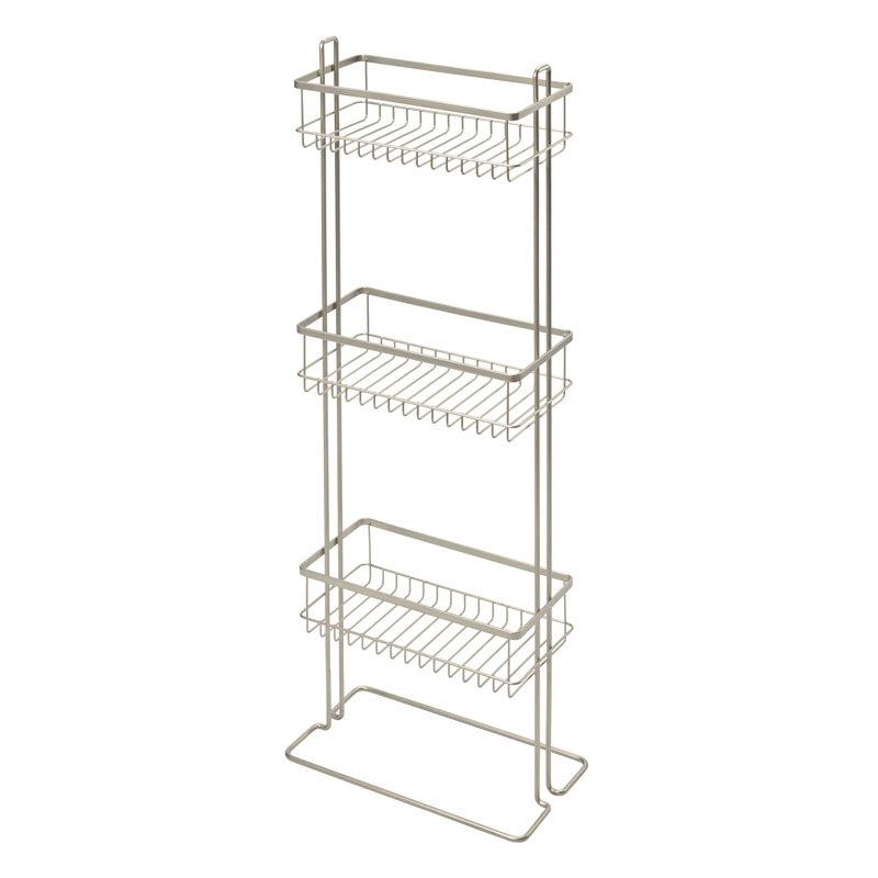 iDesign Everett 3-Tier Shower Shelf in Satin