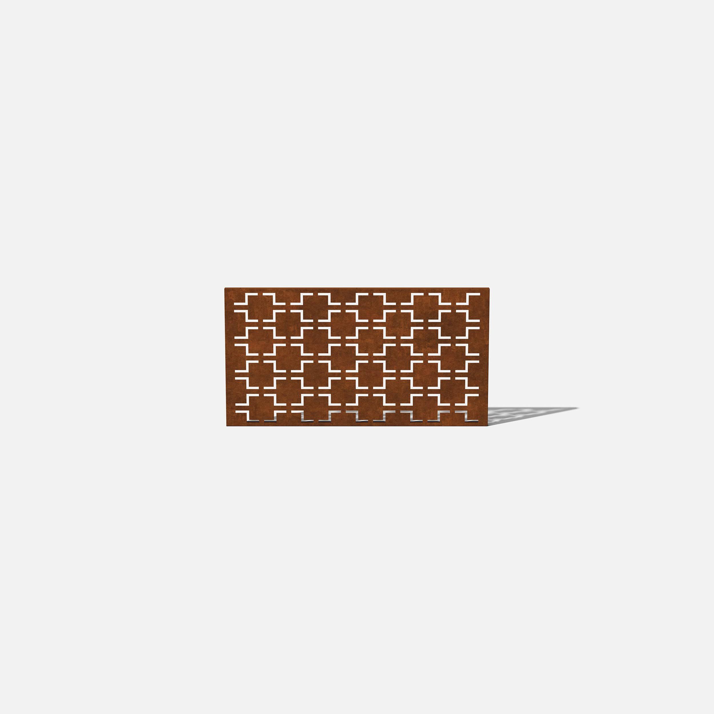 Veradek Corten Steel Screen Panel - Quadra