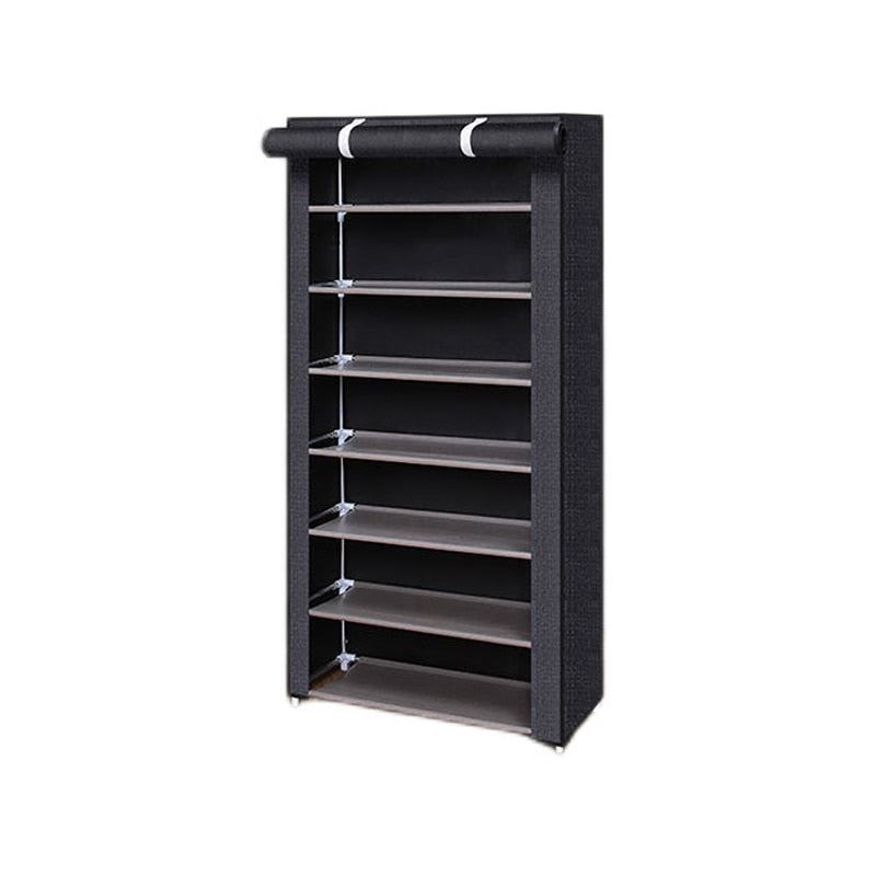Simple Shoe Rack Multi-layer Steel Pipe Assembly Dustproof Shoe Cabinet