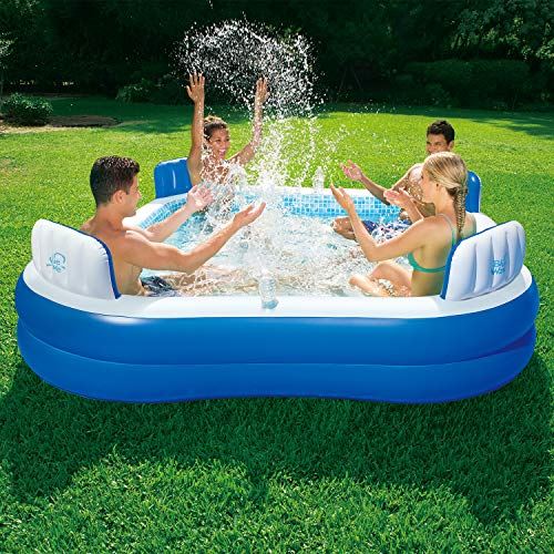 Blue Wave NT6126 88-in x 26-in Deep Premier Family w/Cover Inflatable Pool