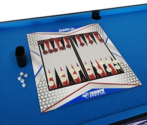 Triumph 13-in-1 Combo Game Table Includes Basketball, Table Tennis,  Launch Football
