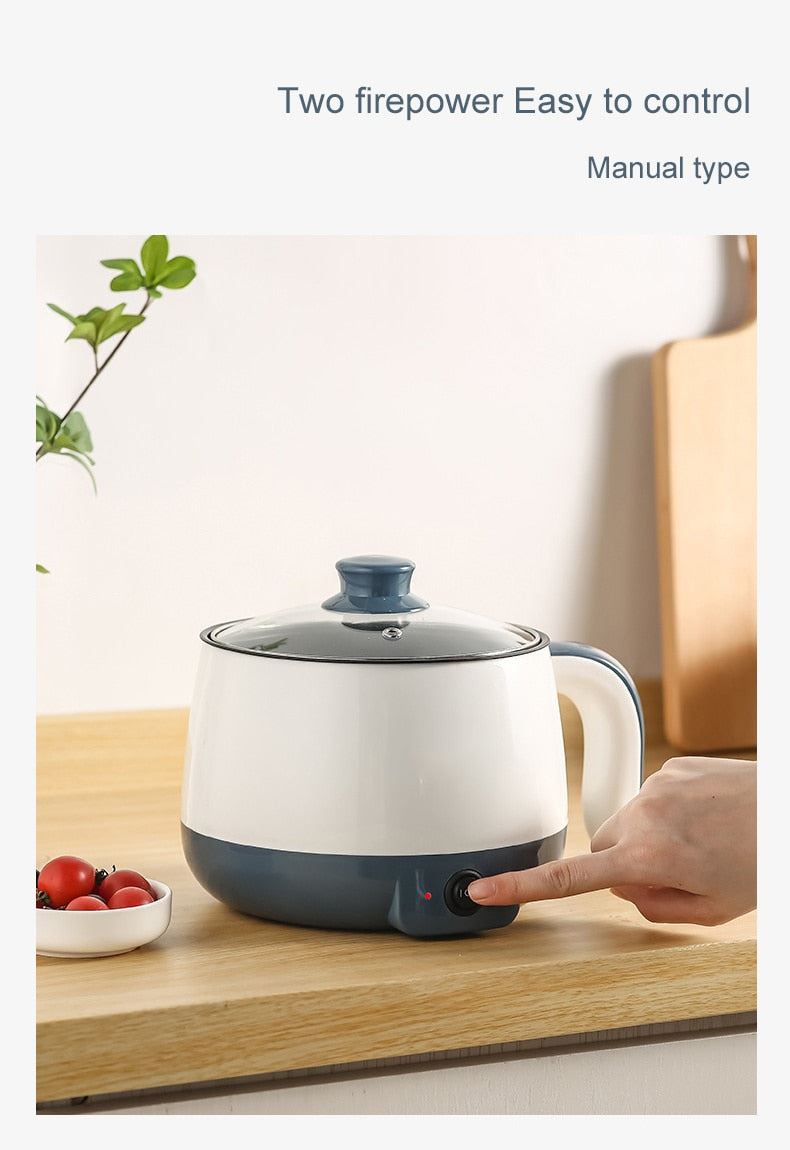 Multicooker Electric Cooking Pot 1-2 People Small Rice Cooker Household Hot Pot Electric Steamer Non-stick