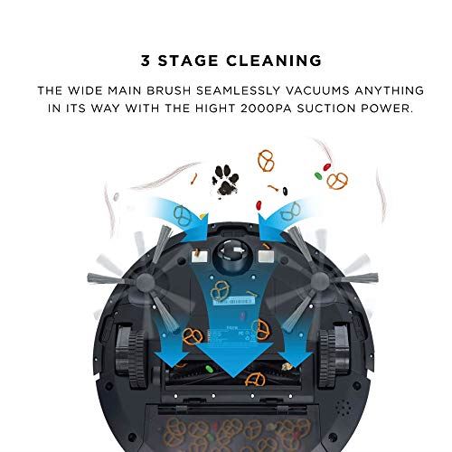 2-in-1 Robot Vacuum+ Mopping Enabled with Mapping Home Map Navigation