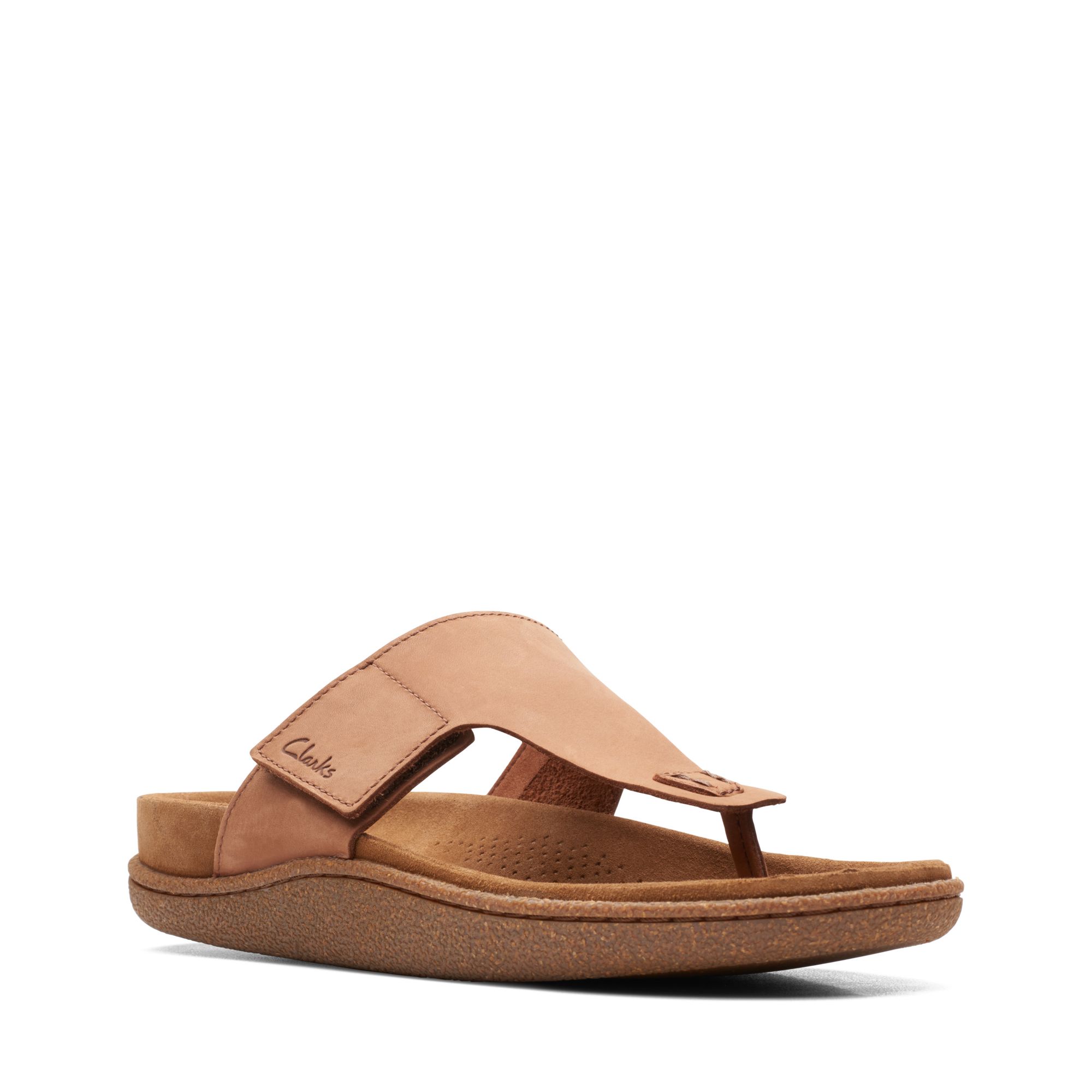Men Sandals Pilton Post Dark Tan Nubuck