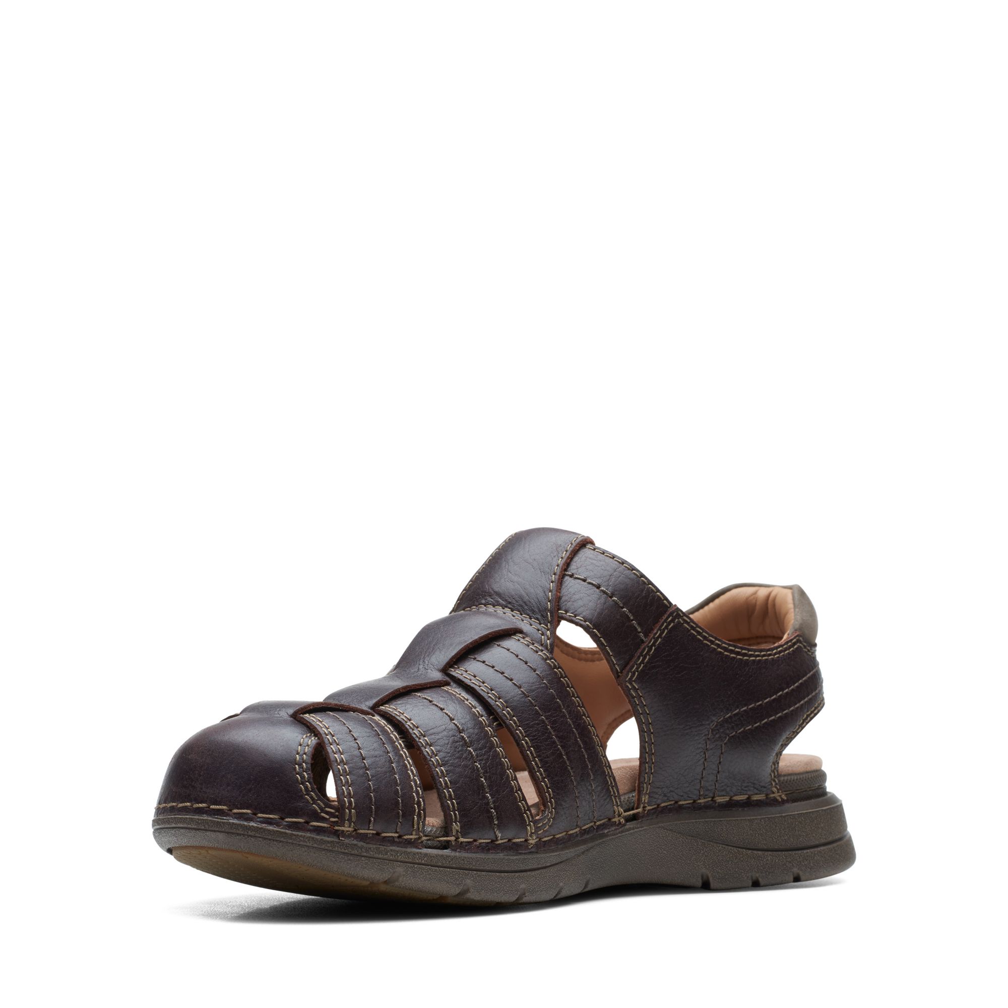 Men Sandals Nature Limit Mahogany Leather
