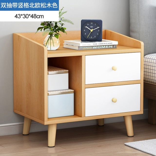 Living Room Furniture Bedside Table Simple Modern Small Apartment Hotel Drawer Nightstand