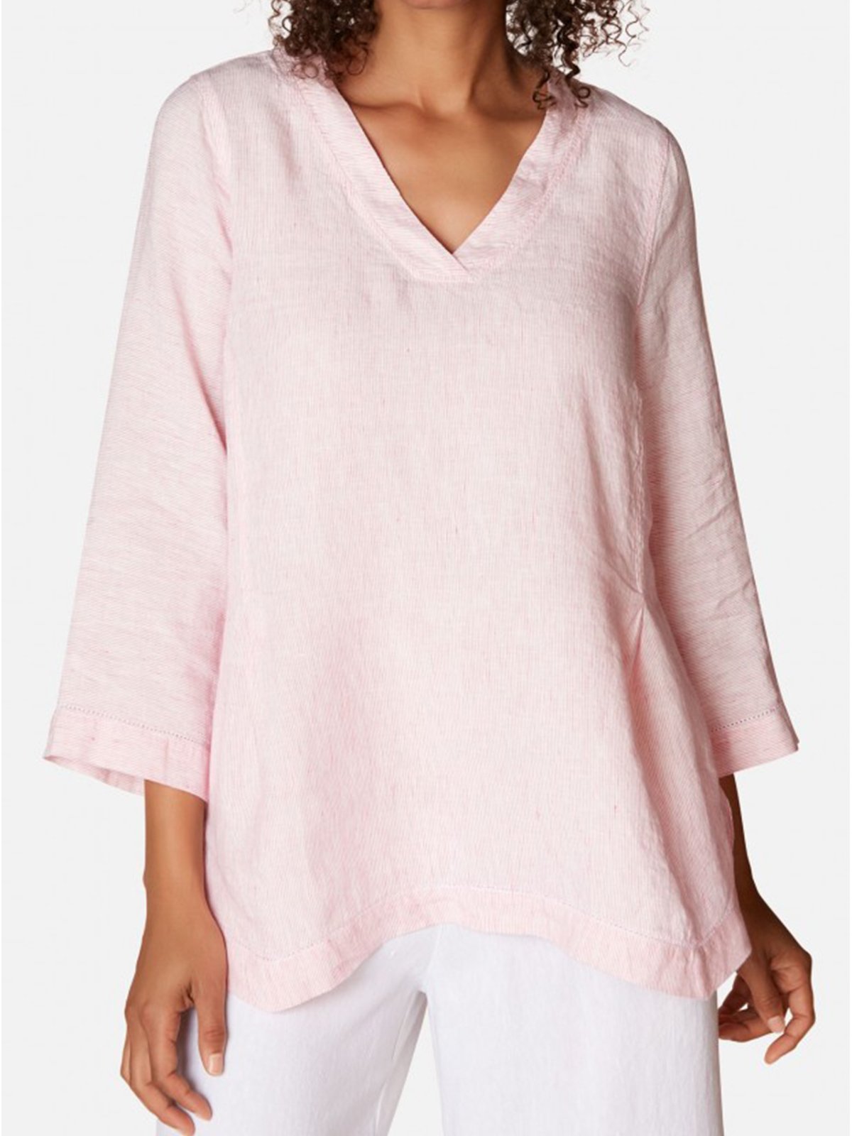 Linen Loose half-Sleeved Top