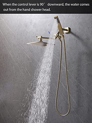 Rain Shower Head | Handheld Shower Wand with 71′′ Extra Long Flexible Hose