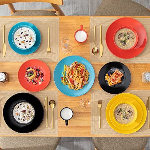 32-Piece Dishes Dinner Sets, Dinner Plates, Dessert Plates, Bowls and Mugs