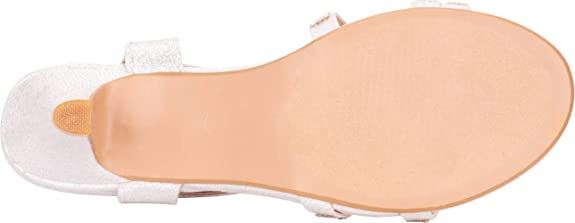 Women’s Strappy Crystal Rhinestone Mid Heel Dress Sandal