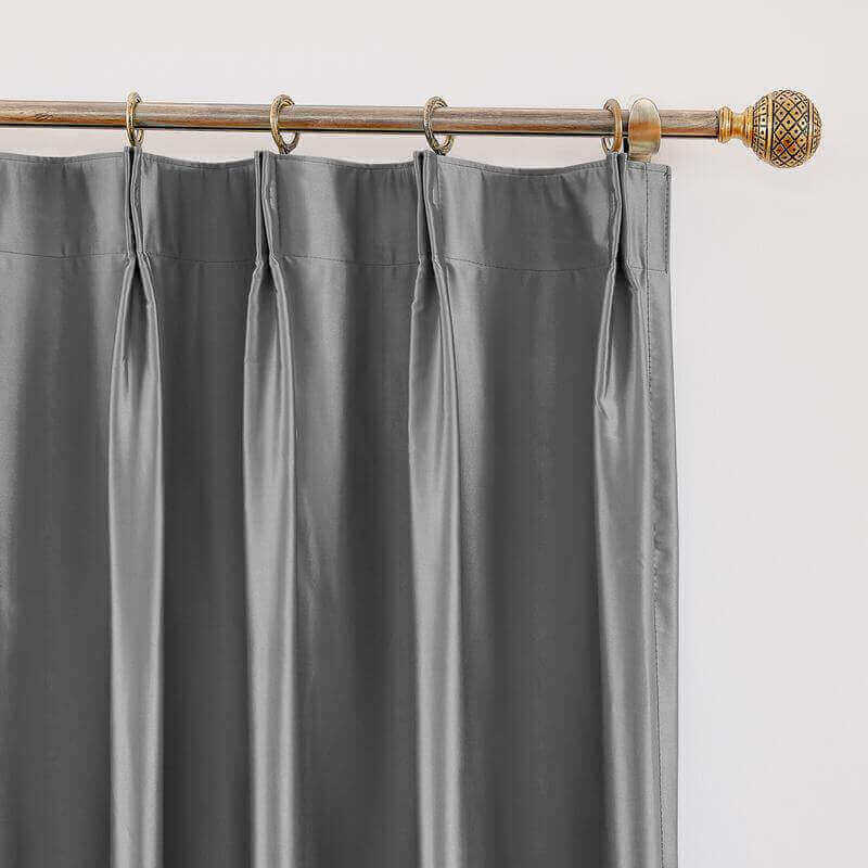 CUSTOM Lao Hang Zhou Dark Grey Polyester Cotton Curtain