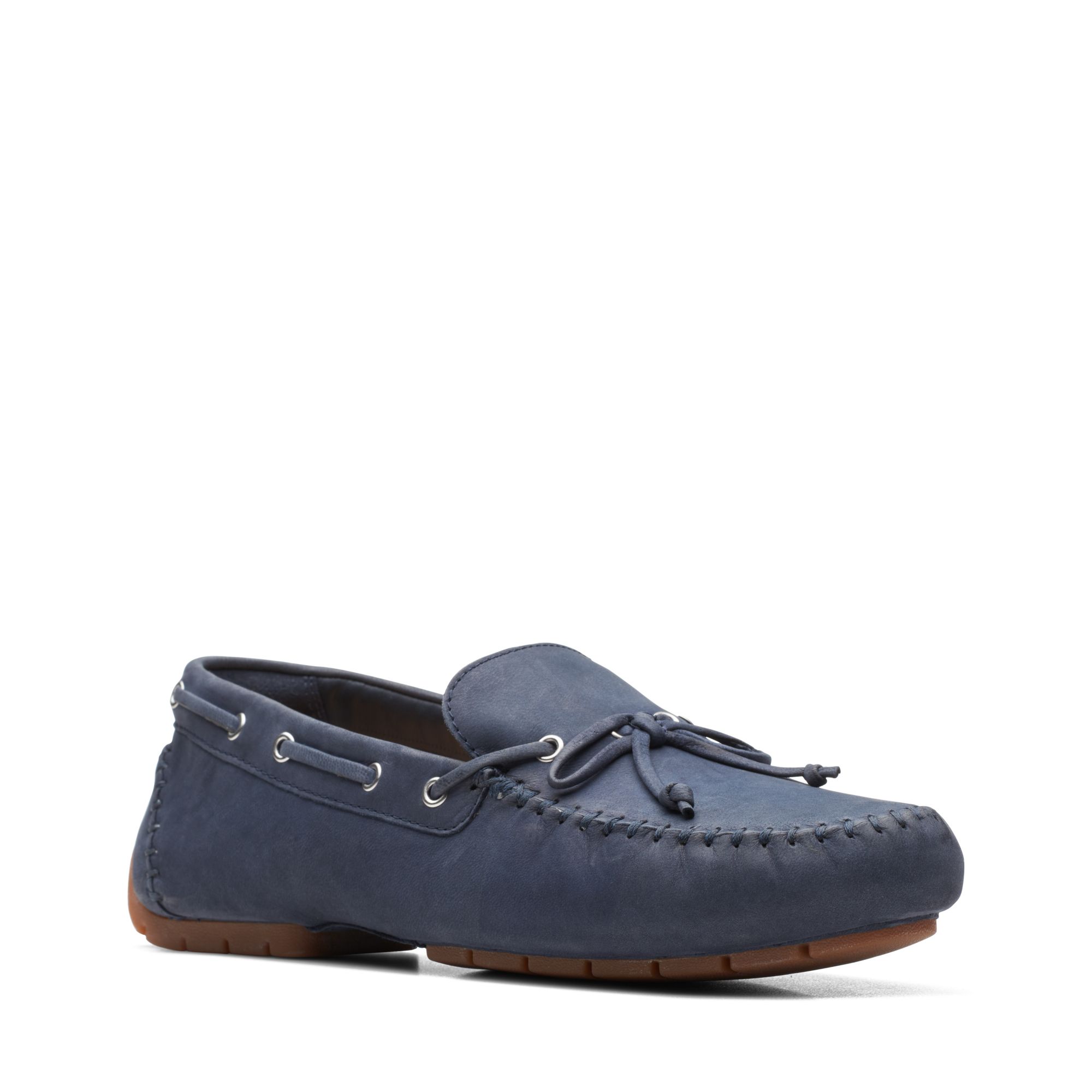 Women  C Mocc Tie Navy Nubuck
