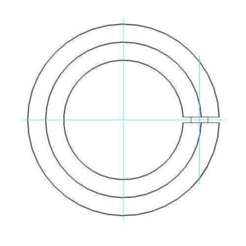 Climax Metal Products - H1C-262-S - One-Piece Clamping Collar Recessed Screw, 2-5/8, Stainless Steel