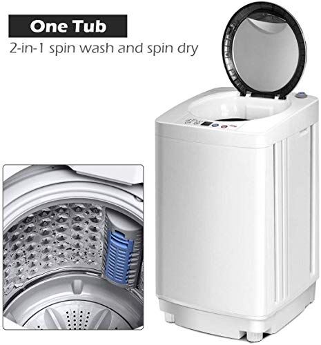 Full Automatic Washer and Dryer Combo, with Built-in Pump Drain 8 LBS Capacity