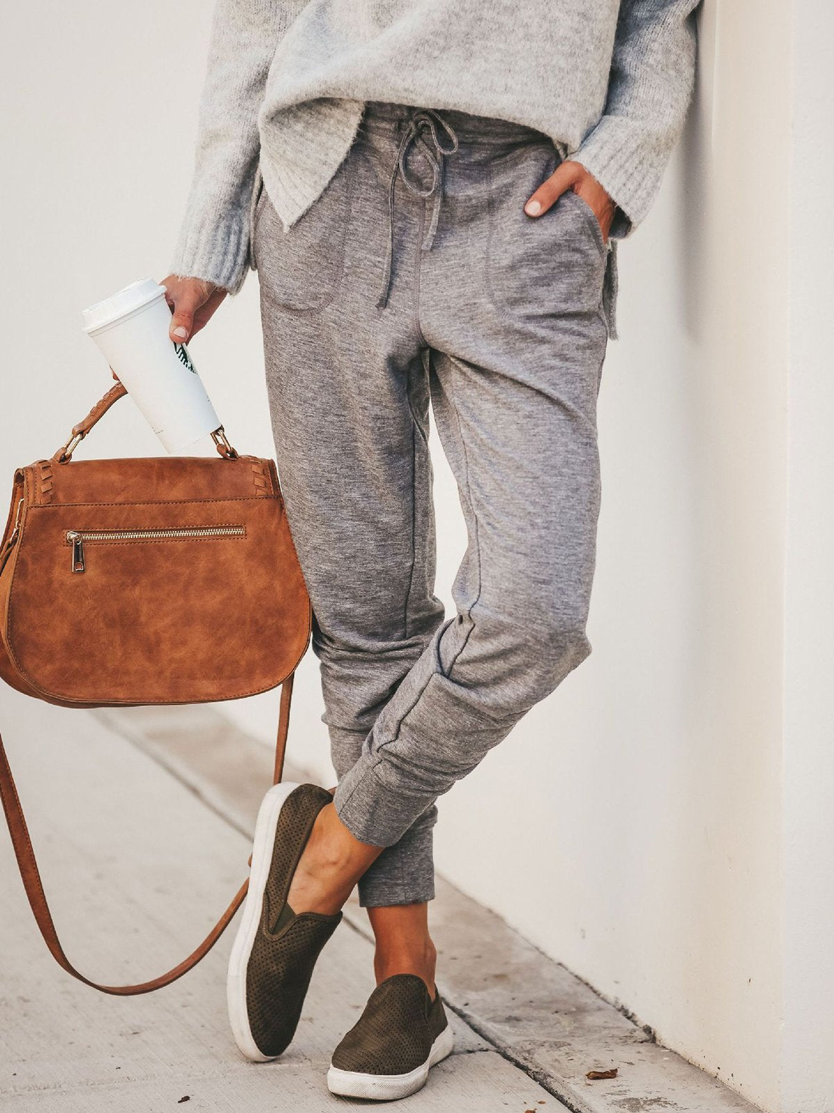 Casual Solid Pants