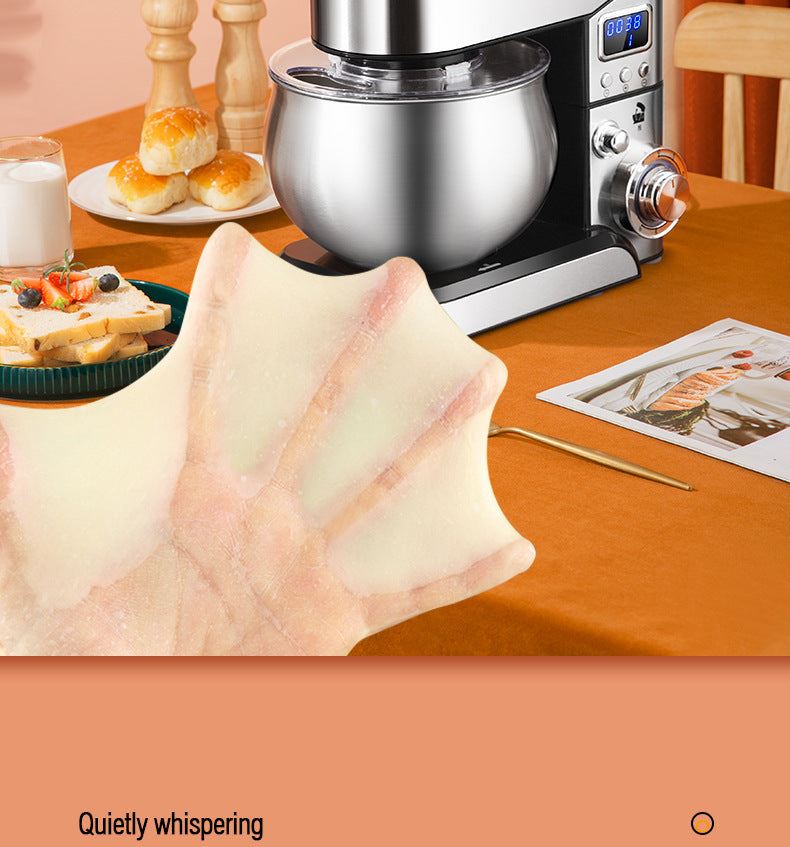 Dough Mixer Food Mixer Kneading Machine Home ELD Display High Power Multifunction Stainless Steel Bowl