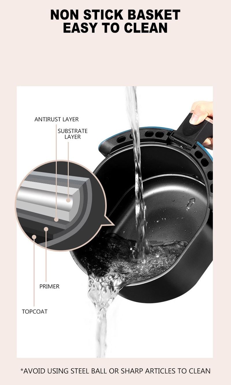 Multi-Function 3.5L Air Fryer Household Smoke-Free No-oil Electric Fryer