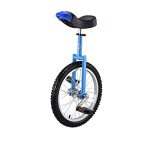 Outdoor Large Wheel Unicycle with Fat Tire, Adjustable Saddle