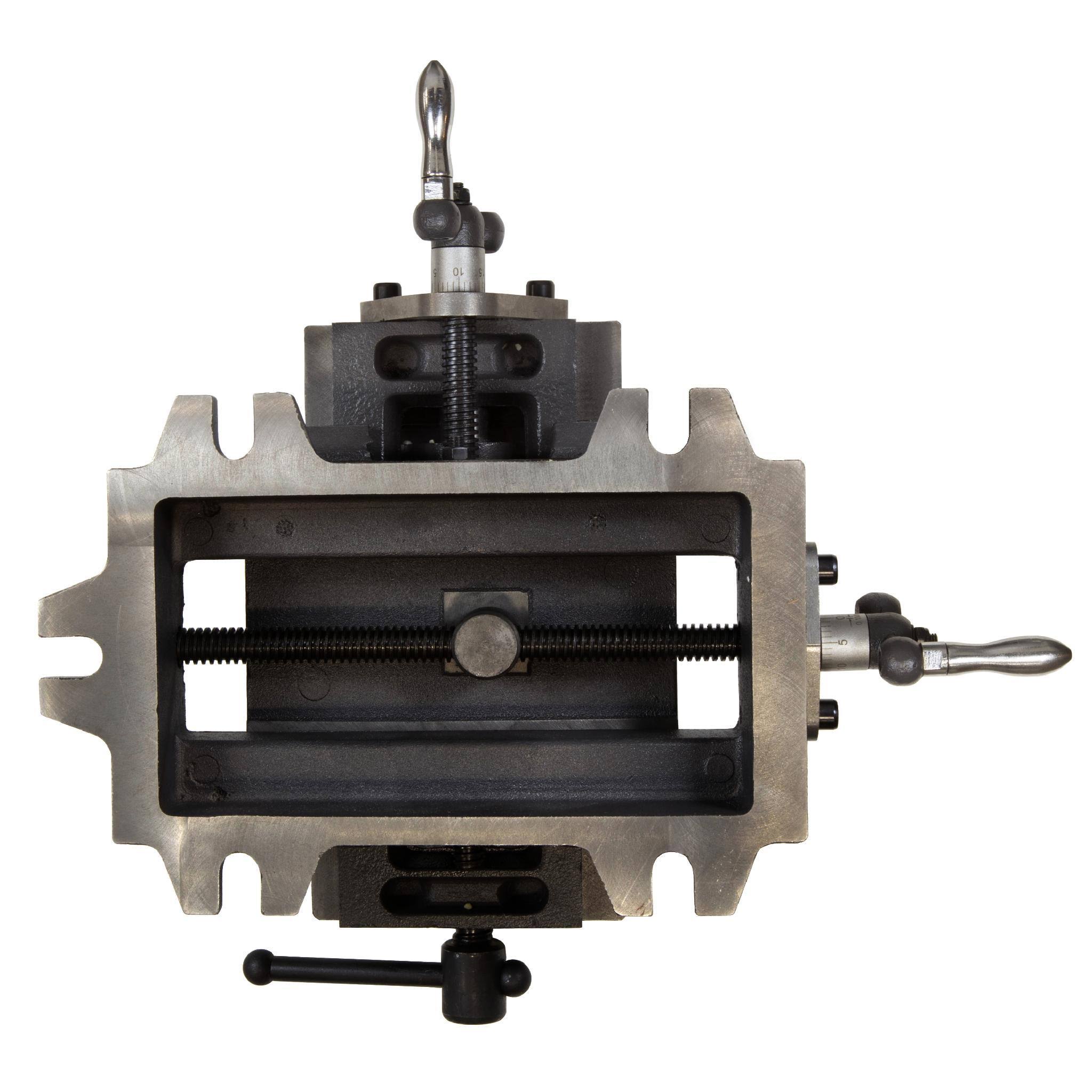 Wen 5-1/8 in. Compound Cross Slide Industrial Strength Benchtop Vise