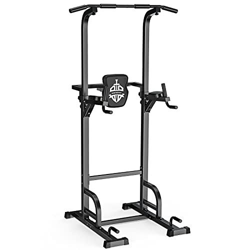Sportsroyals Power Tower Dip Station Pull Up Bar,  400LBS.
