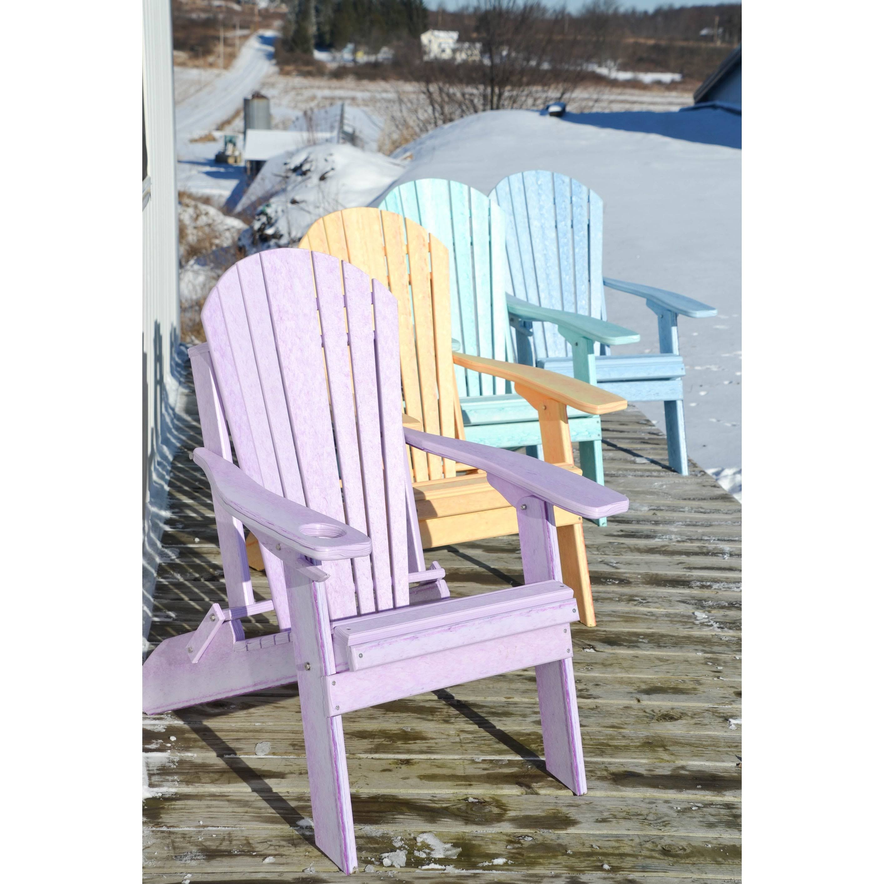 Folding Adirondack Chair - Eagle Collection - Cedar/Brown