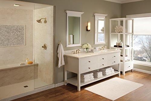 Bathroom Faucet 3 Hole, Gold Bathroom Faucet, Diamond Seal Technology, Metal Drain