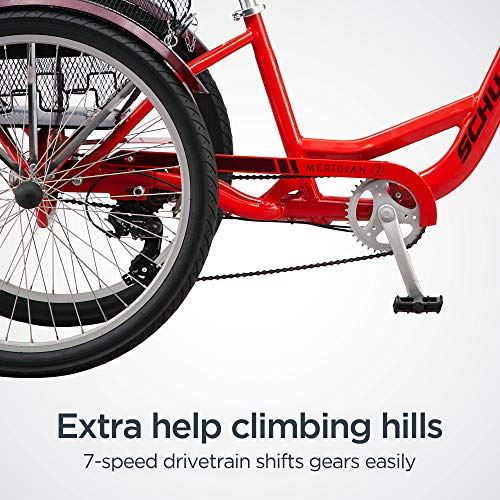 Three Wheel Cruiser Bike, 7-Speed, 26-Inch Wheels, Cargo Basket