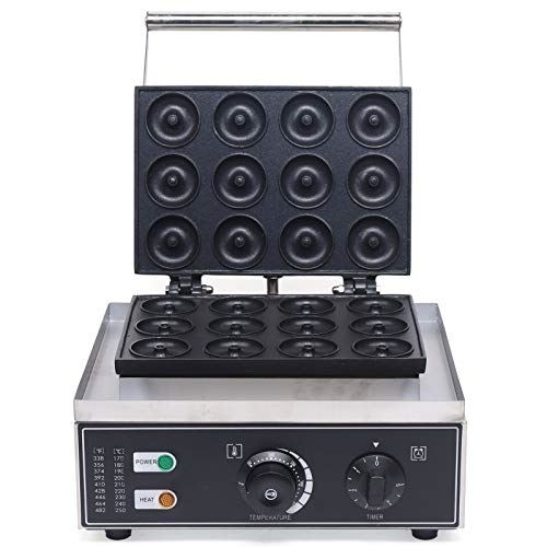 12 Grids 5cm Electric Donut Maker Machine Double-side Heating