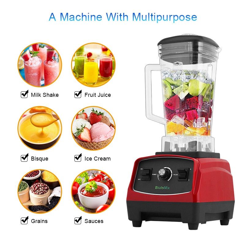2200W 2L BPA FREE commercial grade home professional smoothies power blender