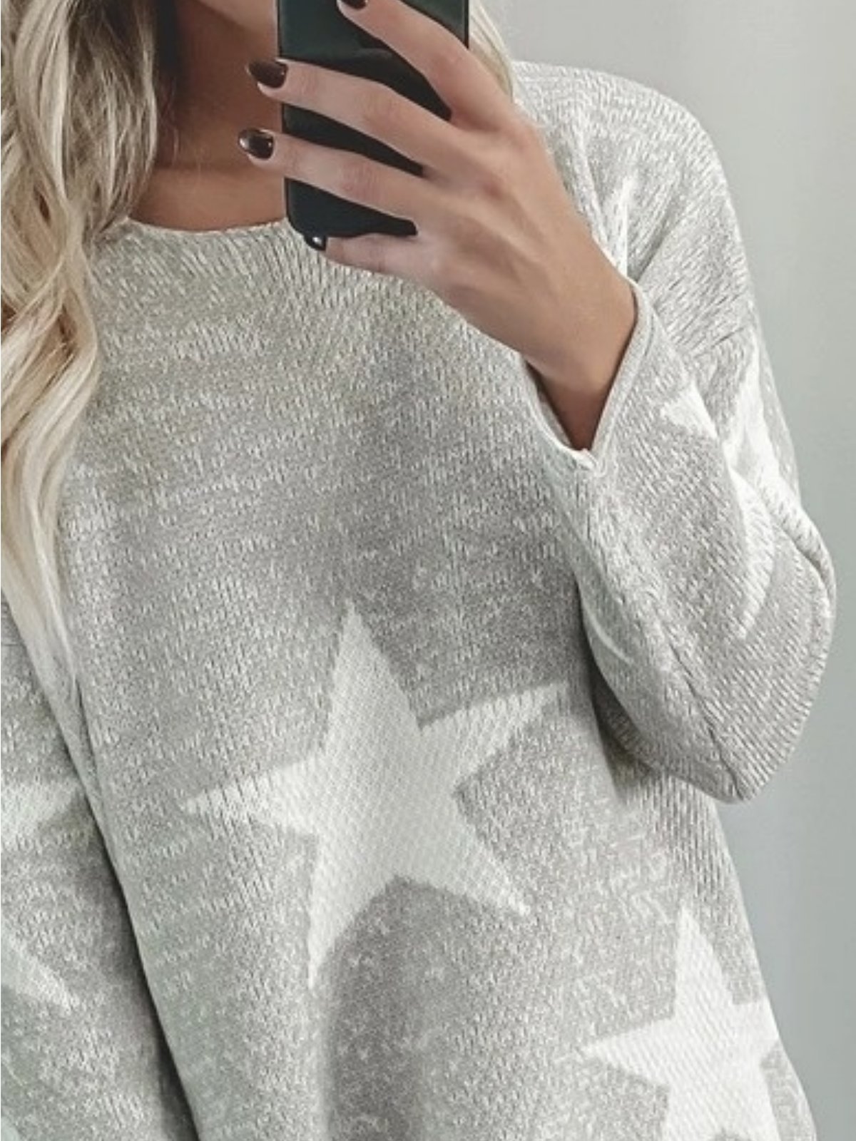 Star Color-Block Long Sleeve Casual Shirts & Tops