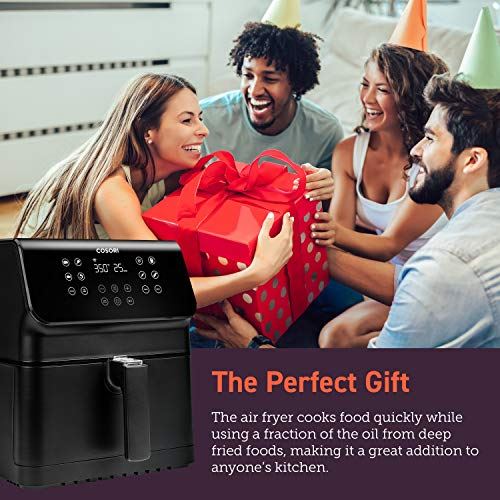 Smart Air Fryer(100 Recipes) 12-in-1 Large XL Oven