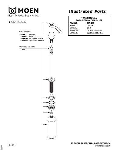 Kitchen Soap Dispenser with Above the Sink Refillable Bottle
