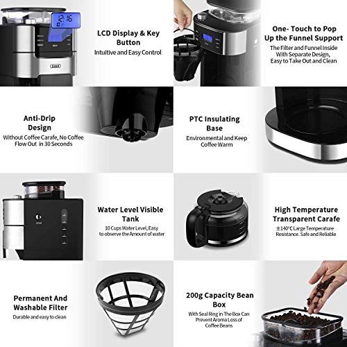 Grind and Brew Automatic Coffee Machine