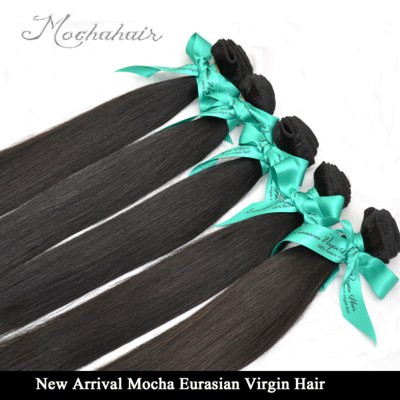 8A New Arrival Mocha Hair Virgin Eurasian Hair Mix 3pcs/lot Straight Hair Extensions Remy Hair Weave