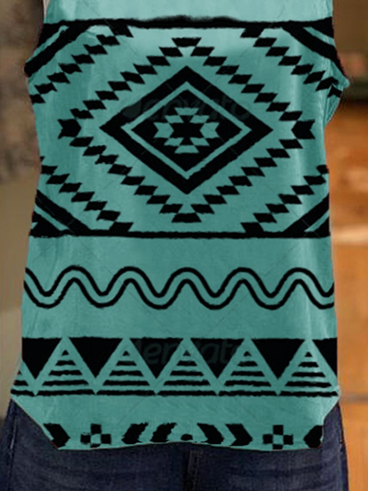 Crew Neck Cotton-Blend Vintage Shirts & Tops