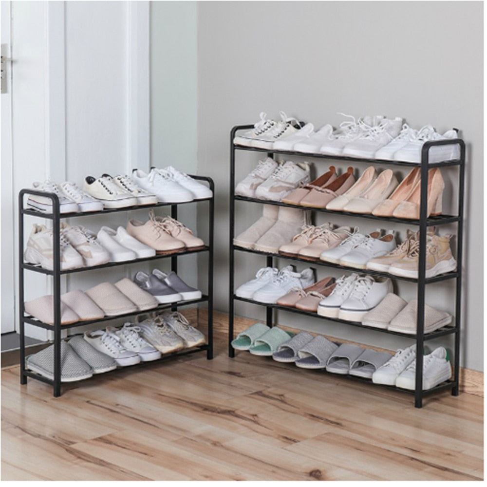 Varnish Shoe Rack Hole Free Household Space Saving Modern Multifunctional Shoe Cabinet