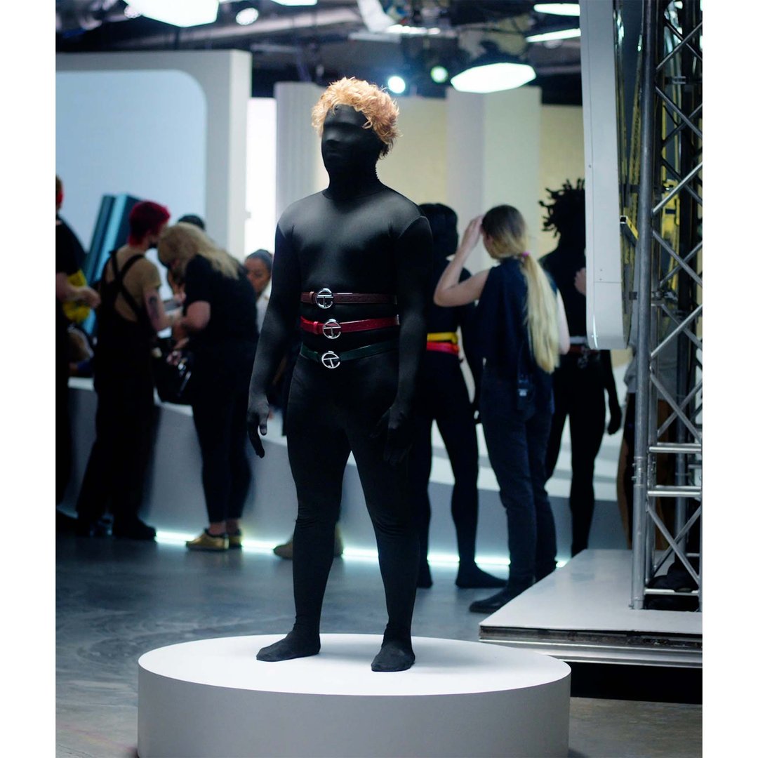 Logo Belt - Silver/Red