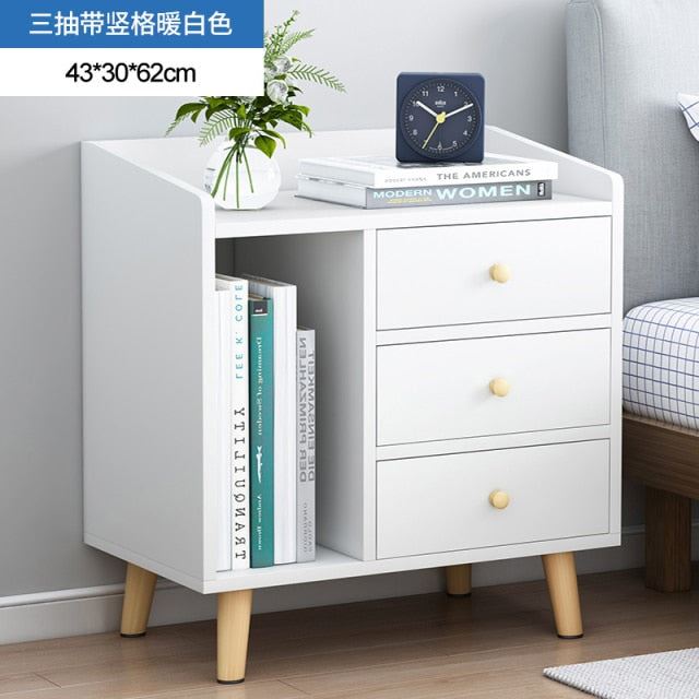 Living Room Furniture Bedside Table Simple Modern Small Apartment Hotel Drawer Nightstand