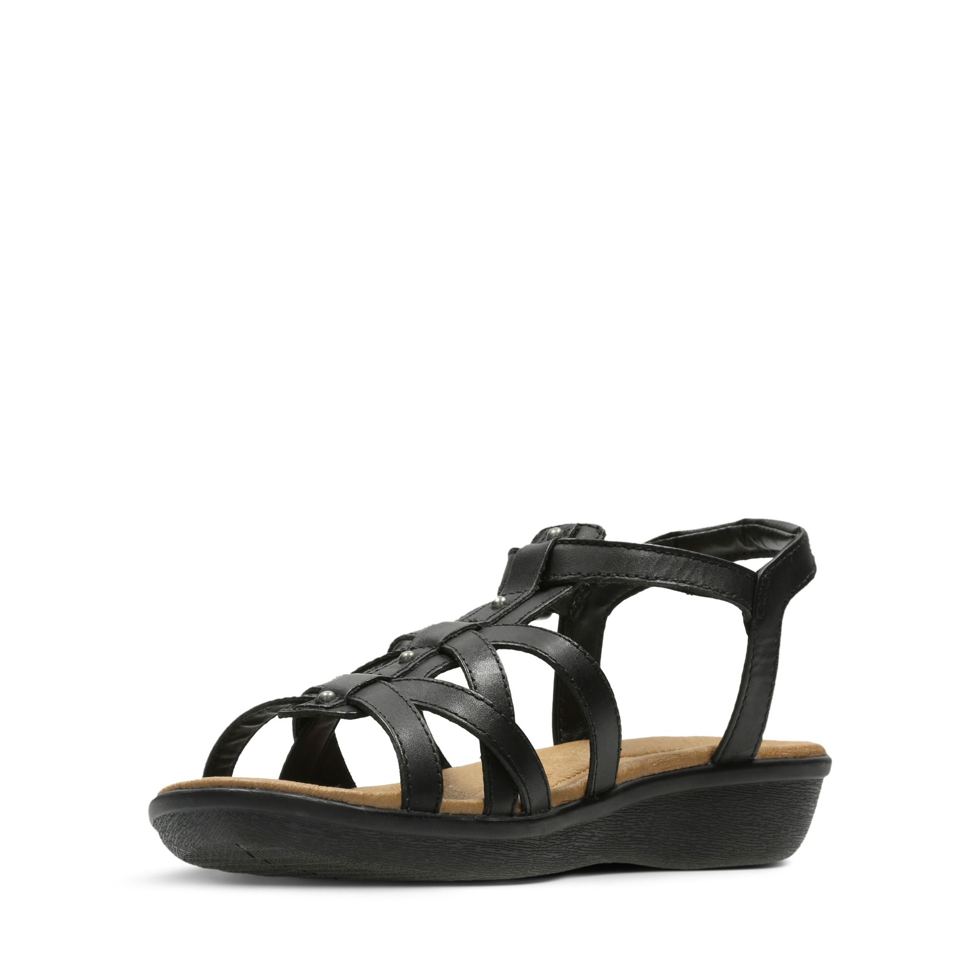 Women Sandals Manilla Bonita Black Leather