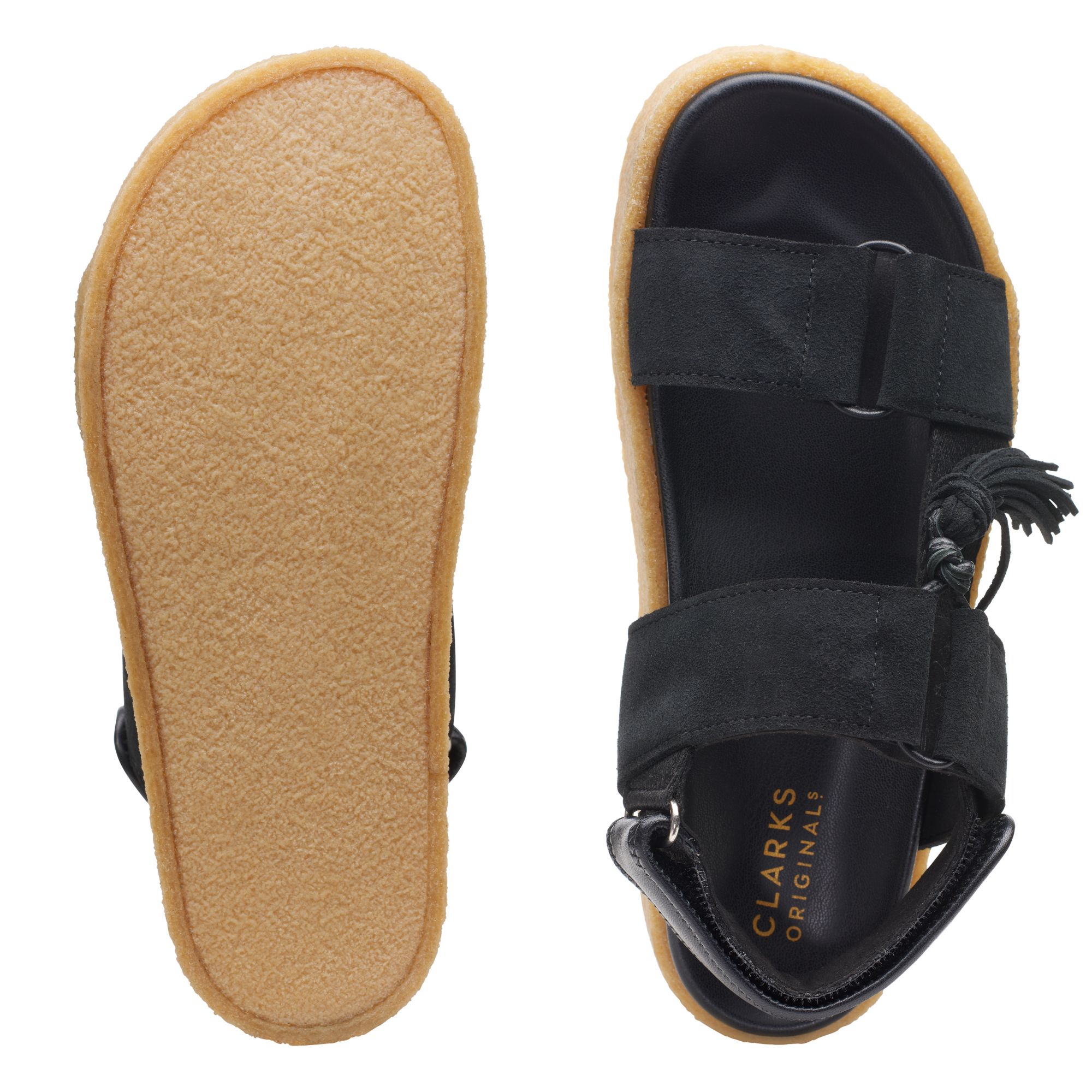 Women Sandals Crepe SNDL Black Combi