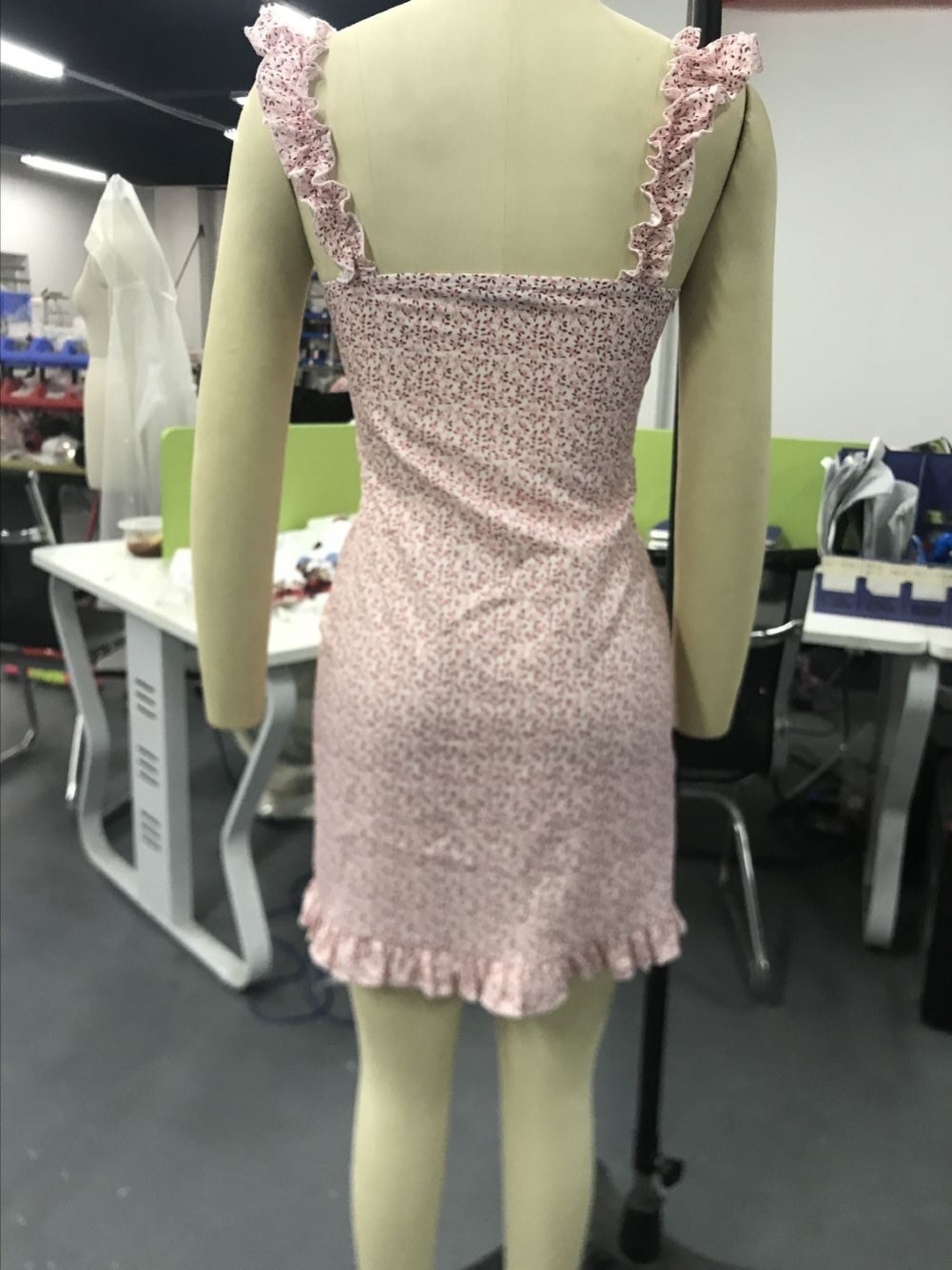 Summer Sexy Floral Ruffles Mini Dress