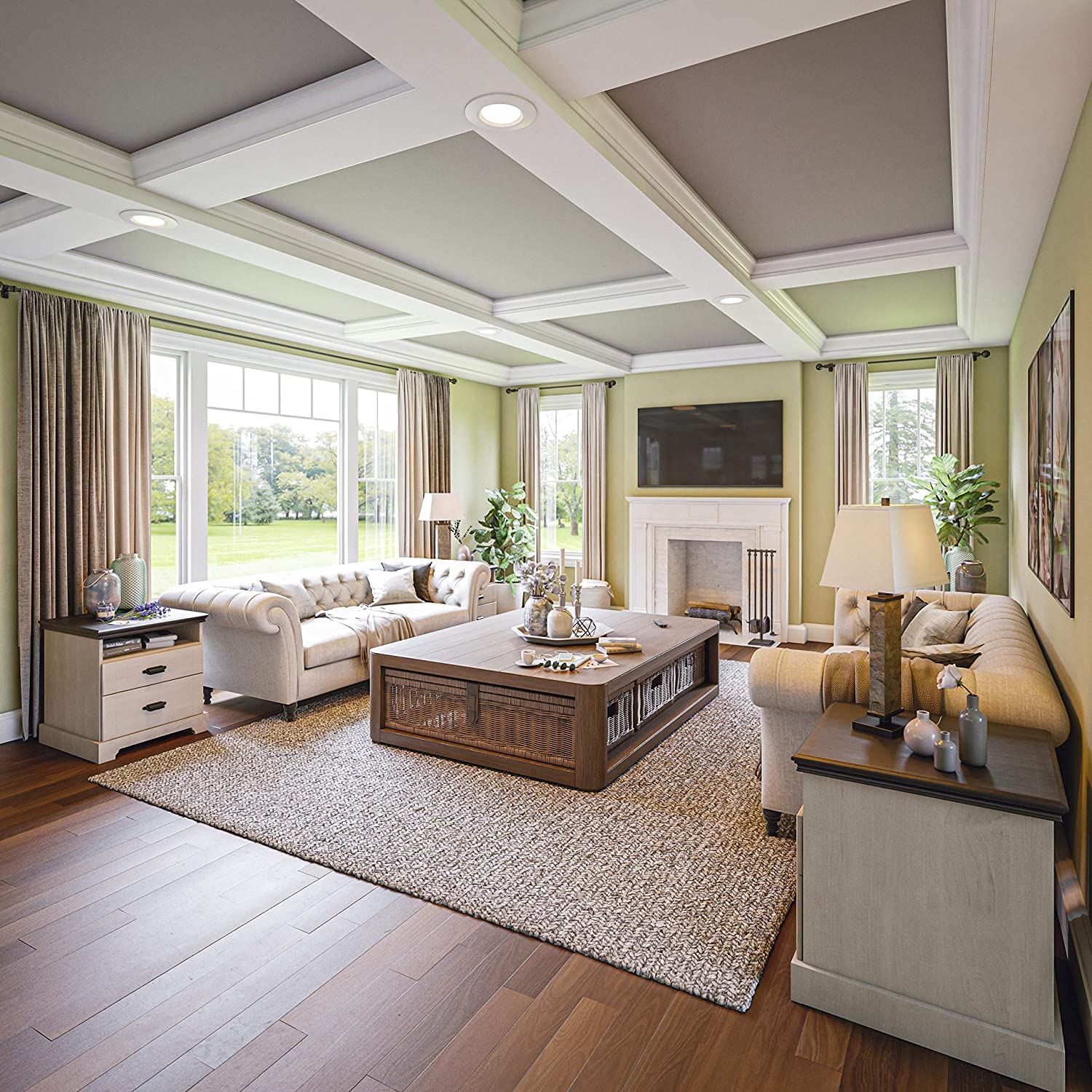 Home 21037SL Hanover Table Lamps, Medium/ Natural Slate Finish