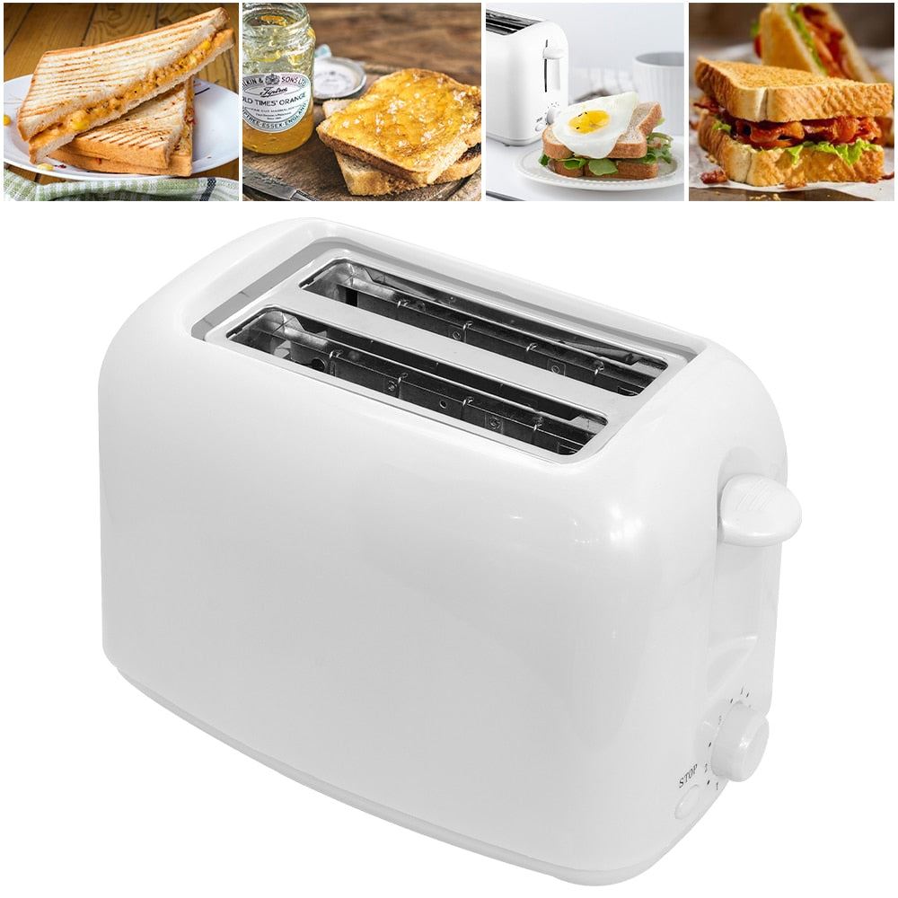 Electric Toaster 2 Slice Automatic Bread Baking Maker Breakfast Machine Toast Sandwich Grill Oven