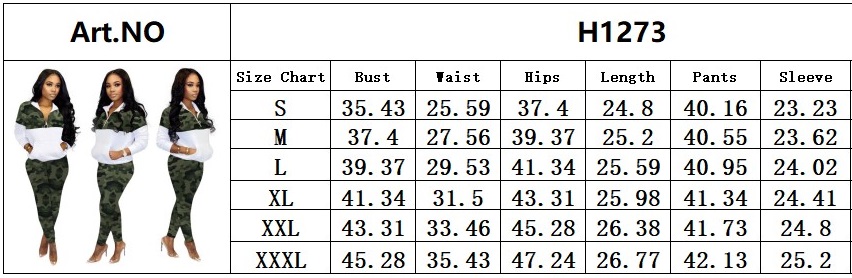 Print Camou Long Sleeve Sweat Suit