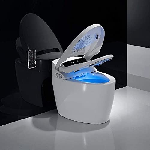 Dual Flush with Remote Control, Elongated One Piece Smart Toilet