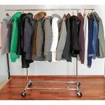 Adjustable Garment Rack Length 4-6ft, Height 4,7-5,5ft, with Chromed Steel